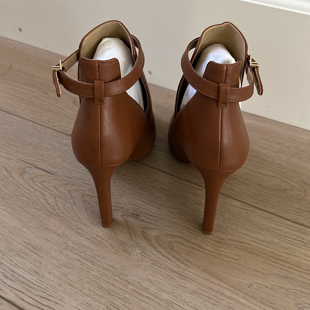 Michael Kors Brown Lawson Open Toe Bootie NEW Size 10M - Picture 5 of 6